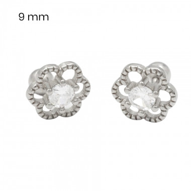 Stříbrné náušnice 40091401