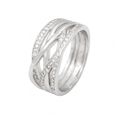 Stříbrný prsten 401308