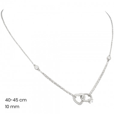 Stříbrný řetízek+přívěsek 40072101
