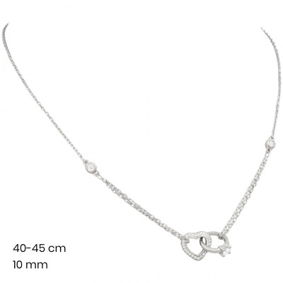 Stříbrný řetízek+přívěsek 40072101