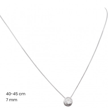 Stříbrný řetízek+přívěsek 40132701