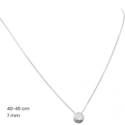 Stříbrný řetízek+přívěsek 40132701