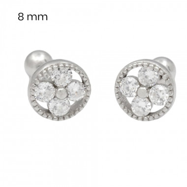 Stříbrné náušnice 40091701