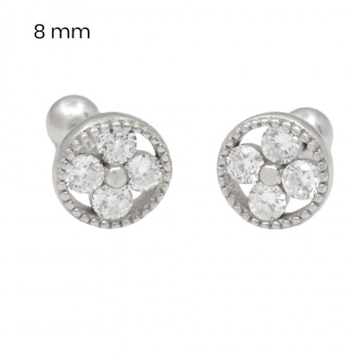 Stříbrné náušnice 40091701