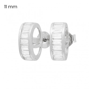 Stříbrné náušnice 40222401