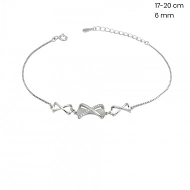 Stříbrný náramek 40046301