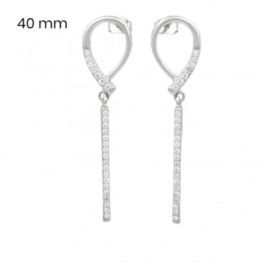 Stříbrné náušnice 40098201