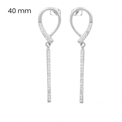 Stříbrné náušnice 40098201