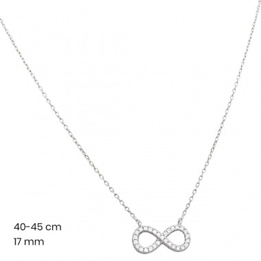 Stříbrný řetízek+přívěsek 40124301