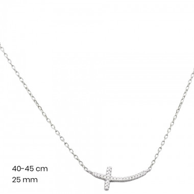 Stříbrný řetízek+přívěsek 40103401