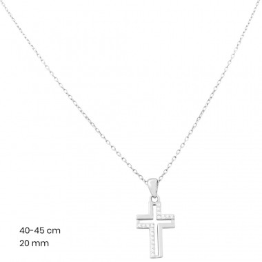 Stříbrný řetízek+přívěsek 40223801