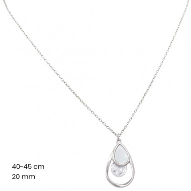 Stříbrný řetízek+přívěsek 40159401