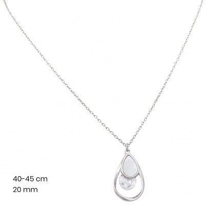 Stříbrný řetízek+přívěsek 40159401