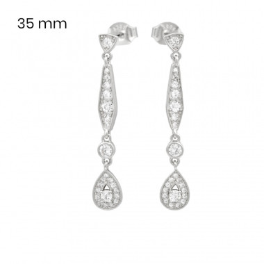 Stříbrné náušnice 40098101