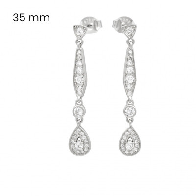 Stříbrné náušnice 40098101