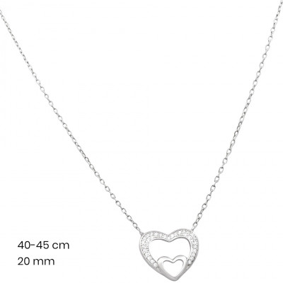 Stříbrný řetízek+přívěsek 40103201