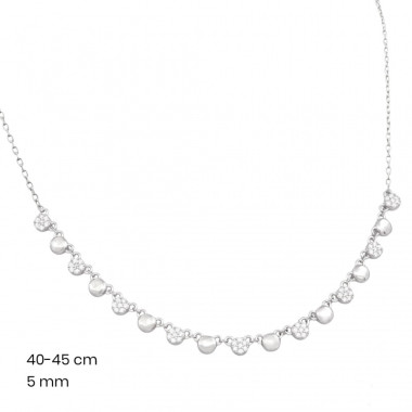 Stříbrný řetízek+přívěsek 40177101