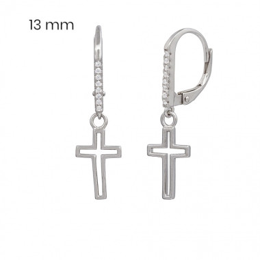 Stříbrné náušnice 40002401