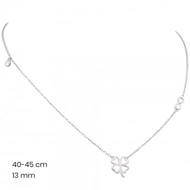 Stříbrný řetízek+přívěsek 40103301