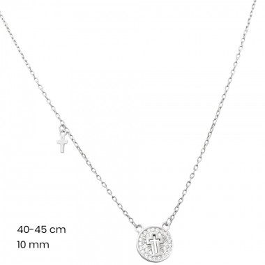 Stříbrný řetízek+přívěsek 40103601