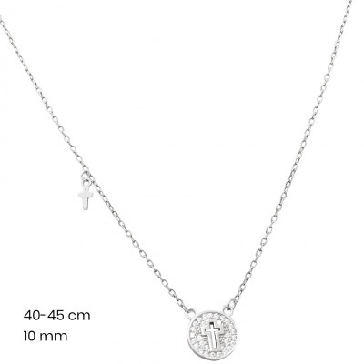 Stříbrný řetízek+přívěsek 40103601