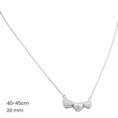 Stříbrný řetízek+přívěsek 40038601