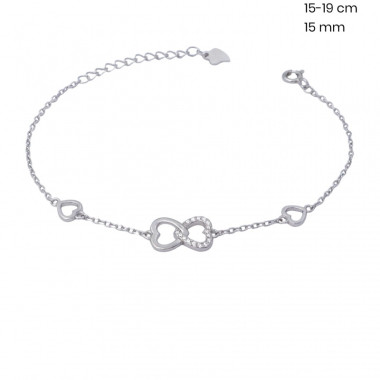 Stříbrný náramek 40121701