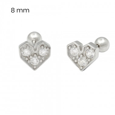 Stříbrné náušnice 40091801