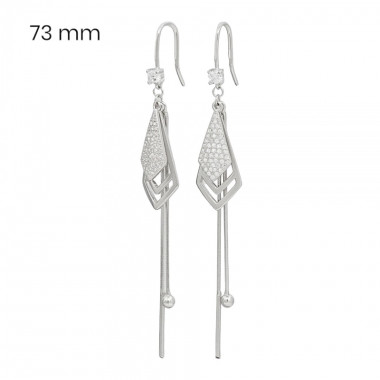 Stříbrné náušnice 40081601