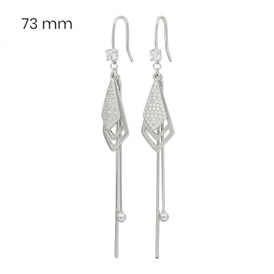 Stříbrné náušnice 40081601