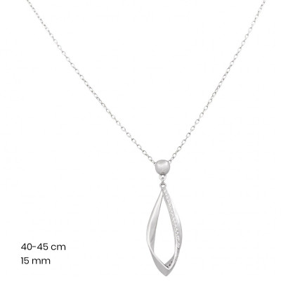 Stříbrný řetízek+přívěsek 40199301