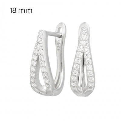 Stříbrné náušnice 40078201