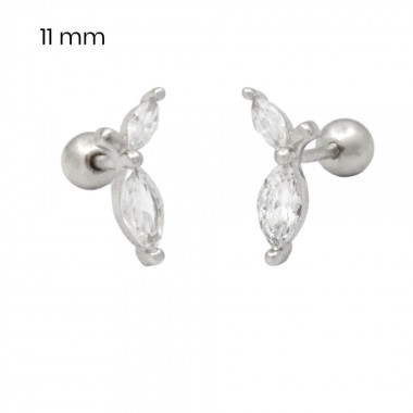 Stříbrné náušnice 40087101