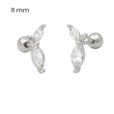 Stříbrné náušnice 40087101