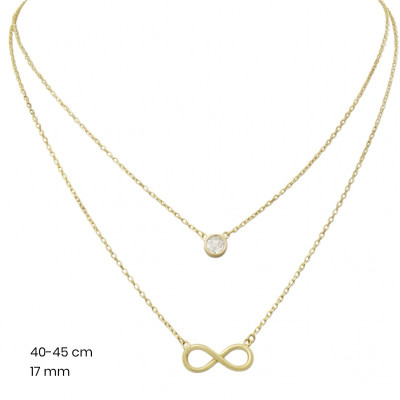 Stříbrný řetízek+přívěsek 40228302