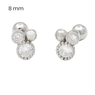 Stříbrné náušnice 40089401