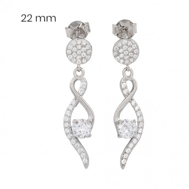 Stříbrné náušnice 40002301