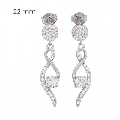 Stříbrné náušnice 40002301