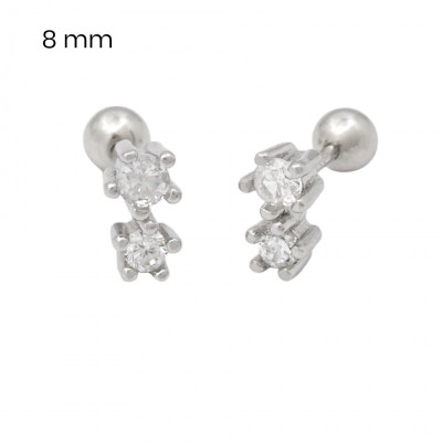 Stříbrné náušnice 40088201