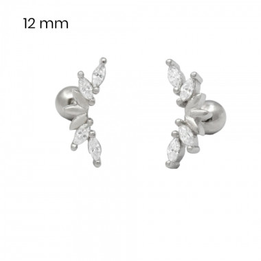 Stříbrné náušnice 40088001