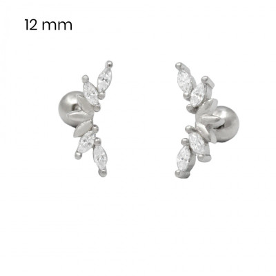 Stříbrné náušnice 40088001