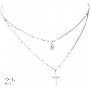 Stříbrný řetízek+přívěsek 40246901