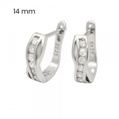 Stříbrné náušnice 40059601