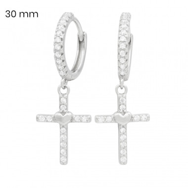 Stříbrné náušnice 40224101