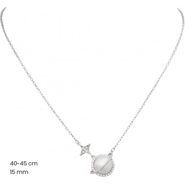 Stříbrný řetízek+přívěsek 40248401