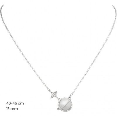 Stříbrný řetízek+přívěsek 40248401