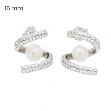 Stříbrné náušnice 40210001