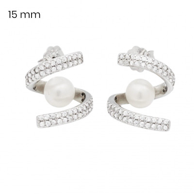 Stříbrné náušnice 40210001