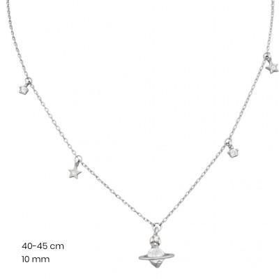 Stříbrný řetízek+přívěsek 40237201