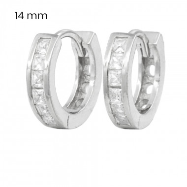 Stříbrné náušnice 40097601